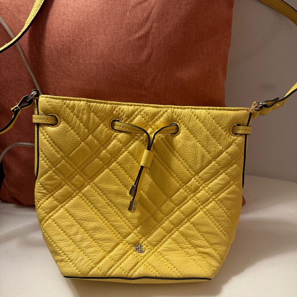 Lauren Ralph Lauren Yellow Crossbody Bag